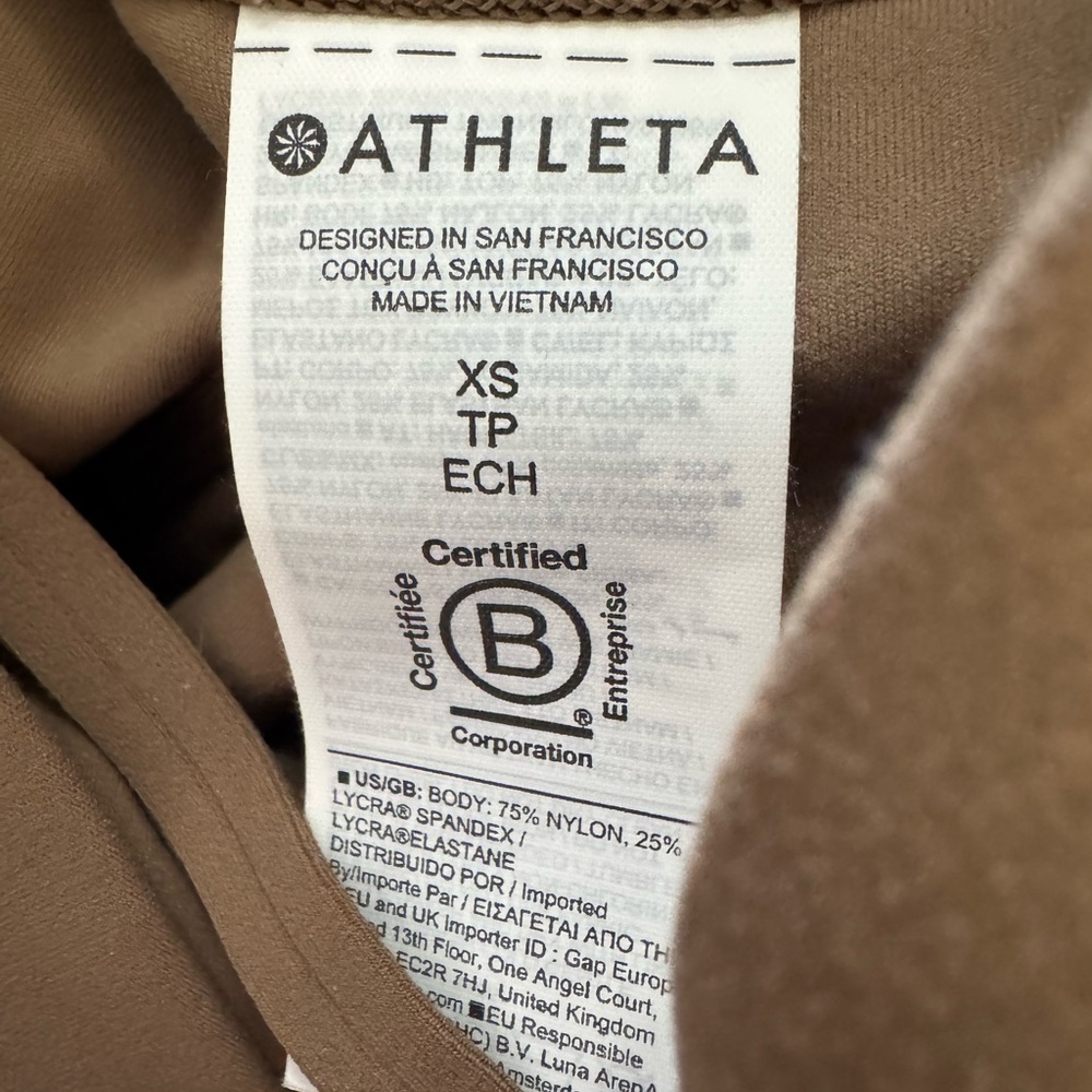 Athleta Salutation Cargo Tight XS Brown NWT - Picture 6 of 6